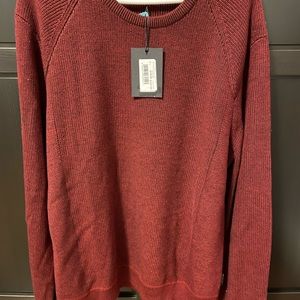 Ted Baker Men’s sweater size 7. Dark red woven.